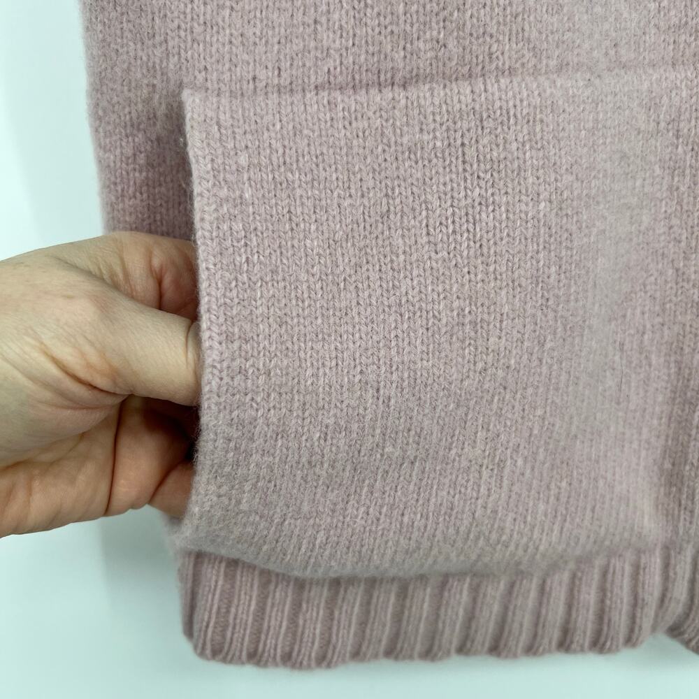 Weekend Max Mara Hooded Wool Sweater Vest Cardigan Pink Full Zip Large READ - Picture 11 of 16